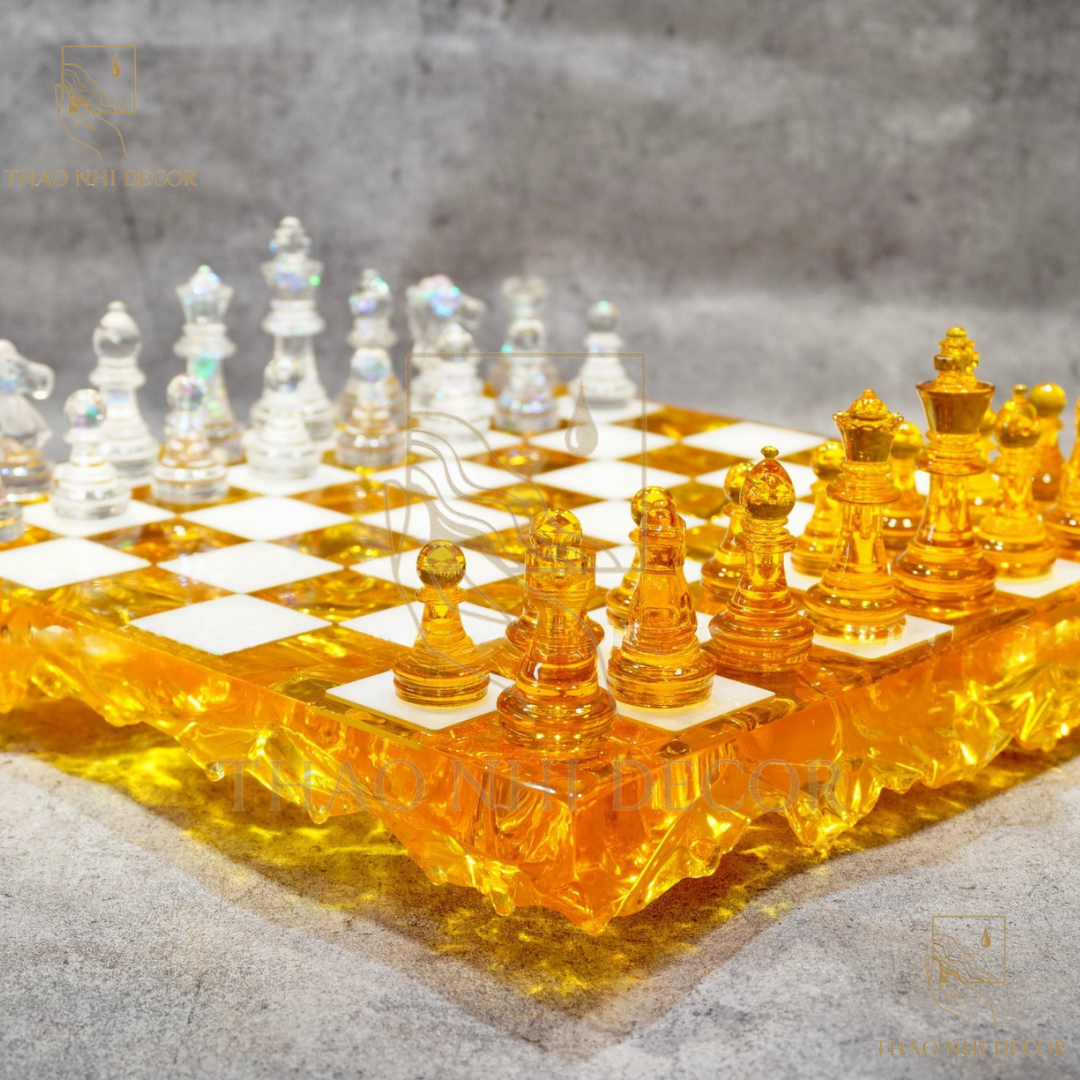 Epoxy Chess Board Handmade