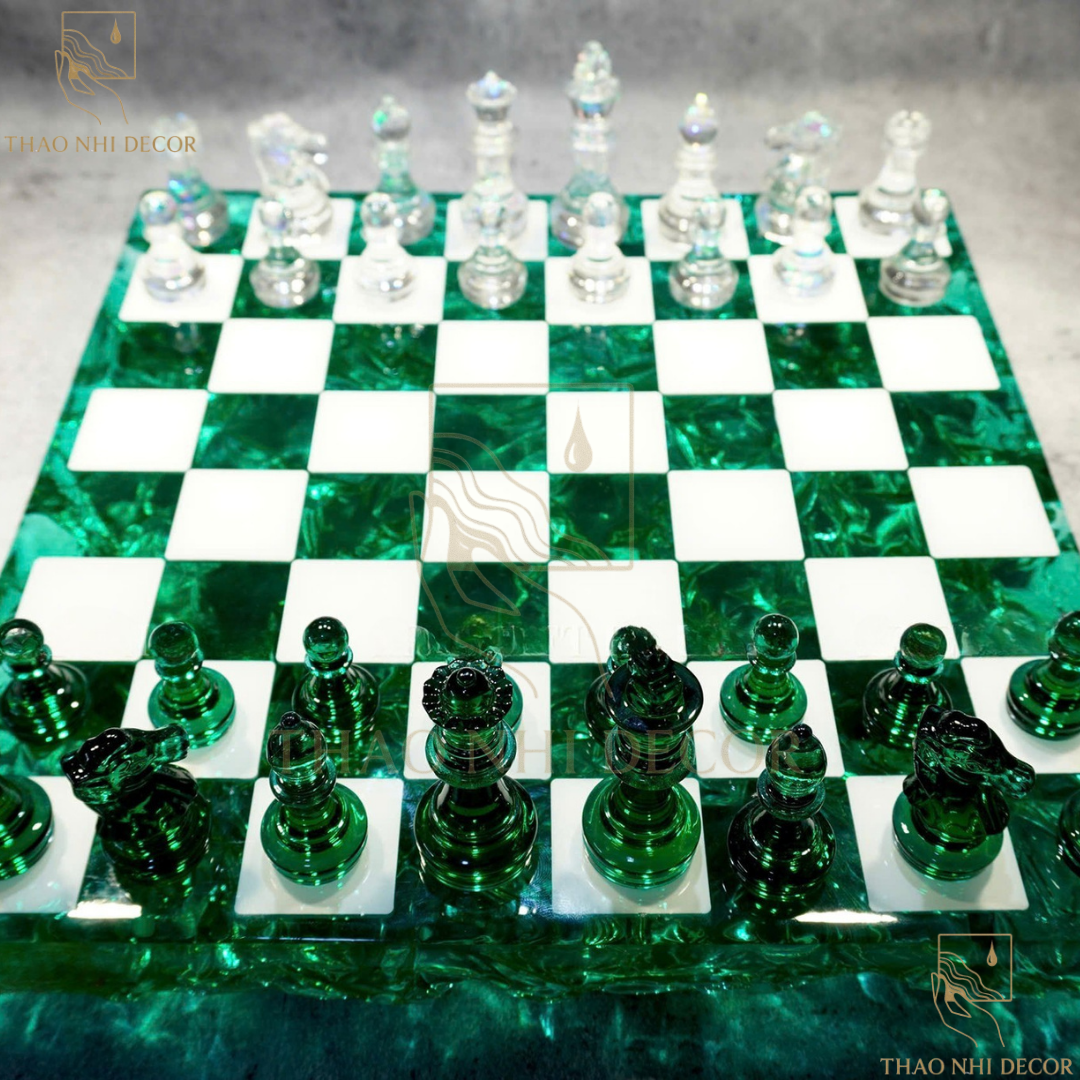Epoxy Chess Board Handmade
