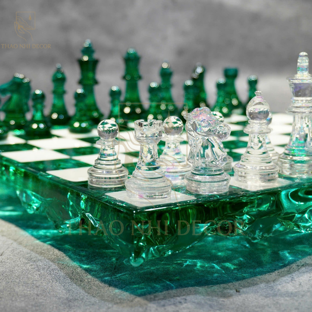 Epoxy Chess Board Handmade