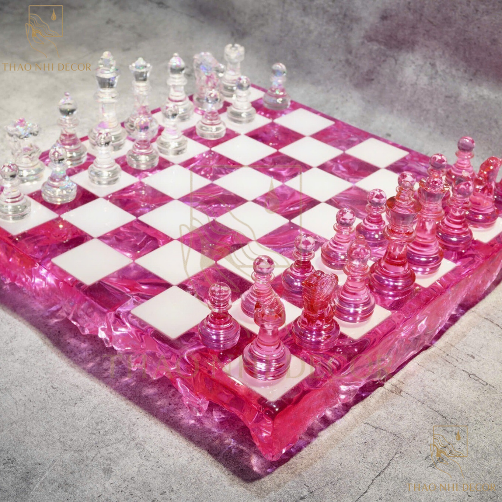 Epoxy Chess Board Handmade