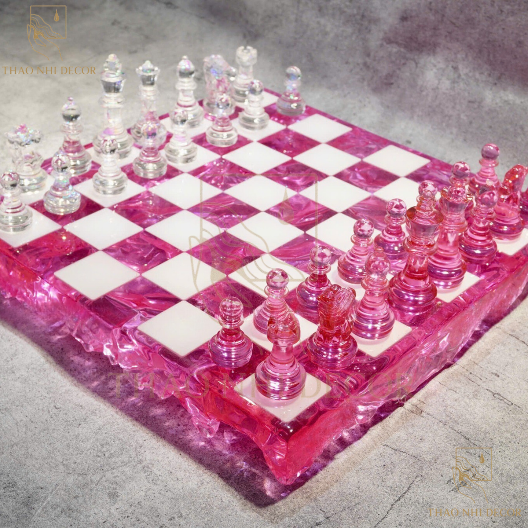 Epoxy Chess Board Handmade