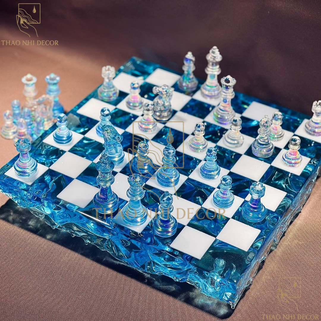Epoxy Chess Board Handmade