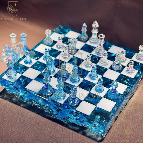 Epoxy Chess Board Handmade